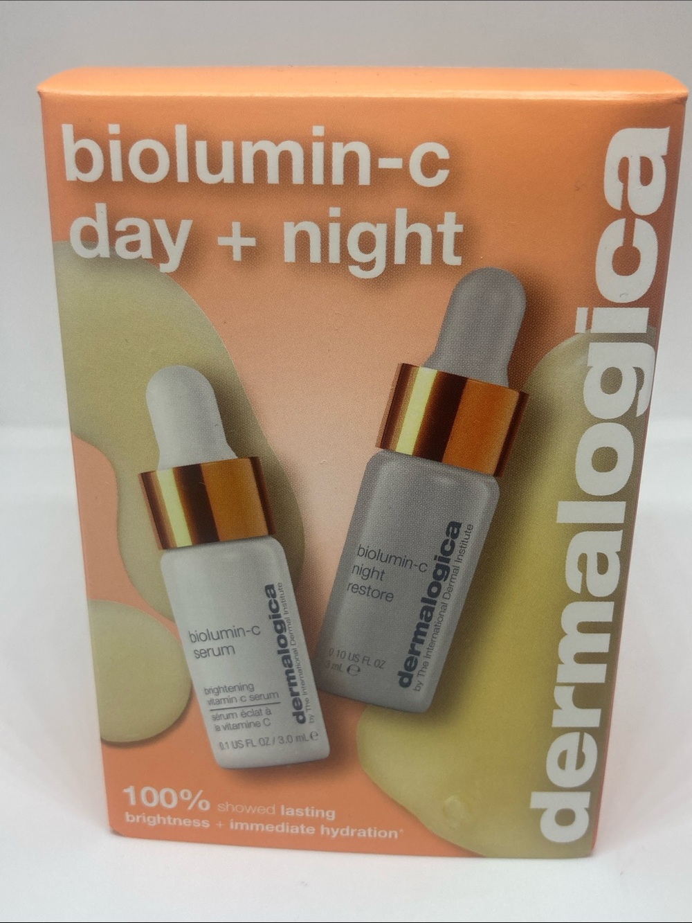 dermalogica Biolumin-C Day + Night Set - Orange and Cream Packaging